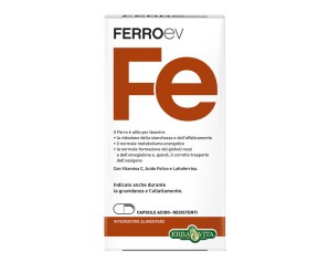 Erba Vita  Vitamine e Minerali FerroEV Integratore Alimentare 60 Capsule