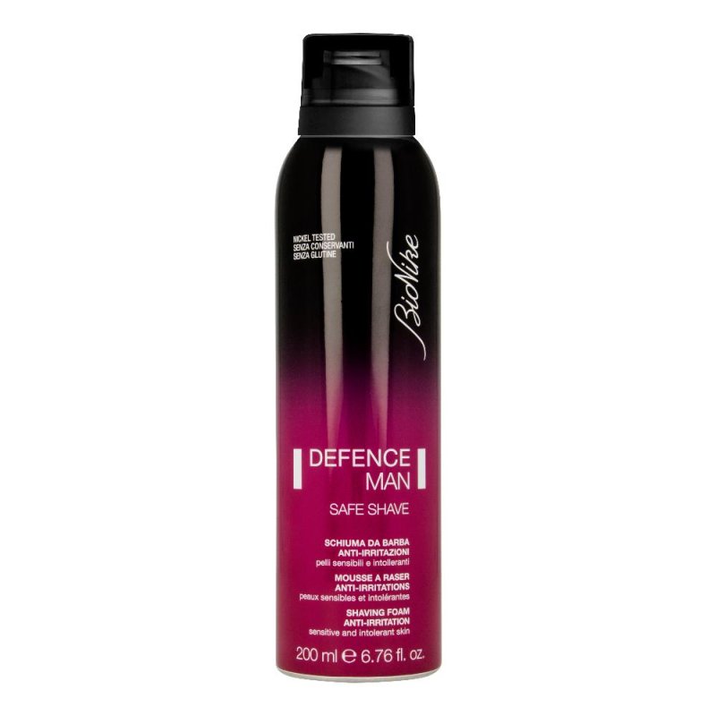BioNike Defence Man Safe Shave 200 ml - schiuma da barba anti-irritazioni per pelli sensibili BioNike Defence Man Safe Shave 200 ml - schiuma da barba anti-irritazioni per pelli sensibili