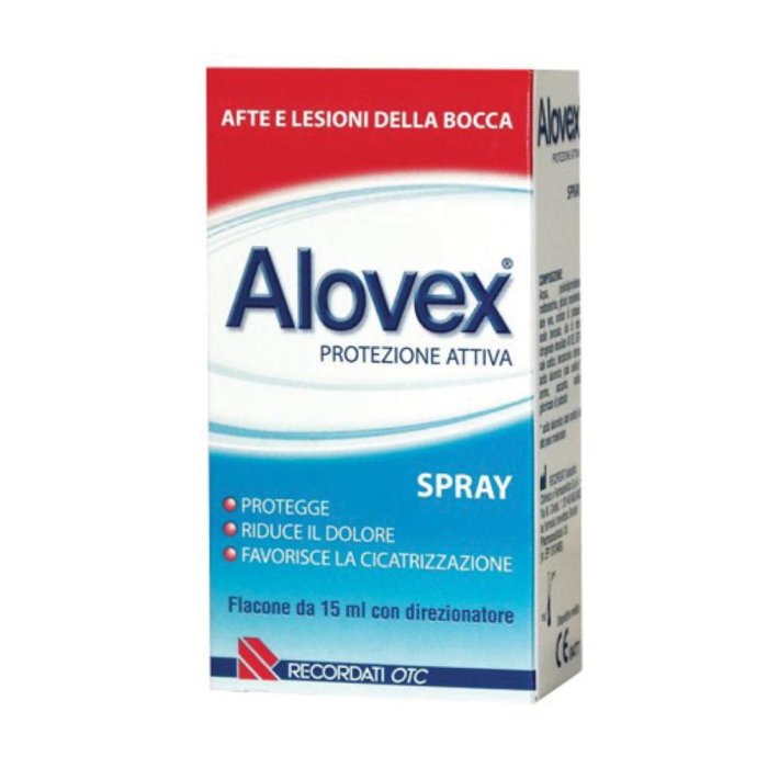 Alovex Protezione Attiva Spray Anti Afte 15 ml Alovex Protezione Attiva Spray Anti Afte 15 ml