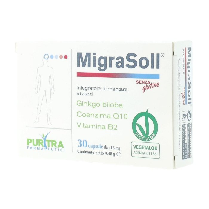 MigraSoll 30 capsule integratore per cefalea e emicrania ricorrente