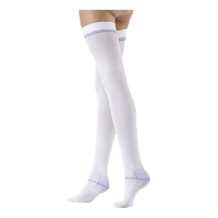 Calze a Compressione Graduata Varisan in Cotone Bianche per Benessere e Circolazione delle Gambe Taglia Extra Small Calze a Compressione Graduata Varisan in Cotone Bianche per Benessere e Circolazione delle Gambe Taglia Extra Small