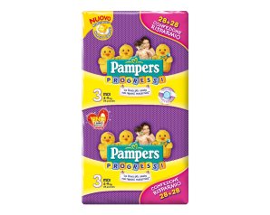 PAMPERS PROGR SENS MIDI 56PZ