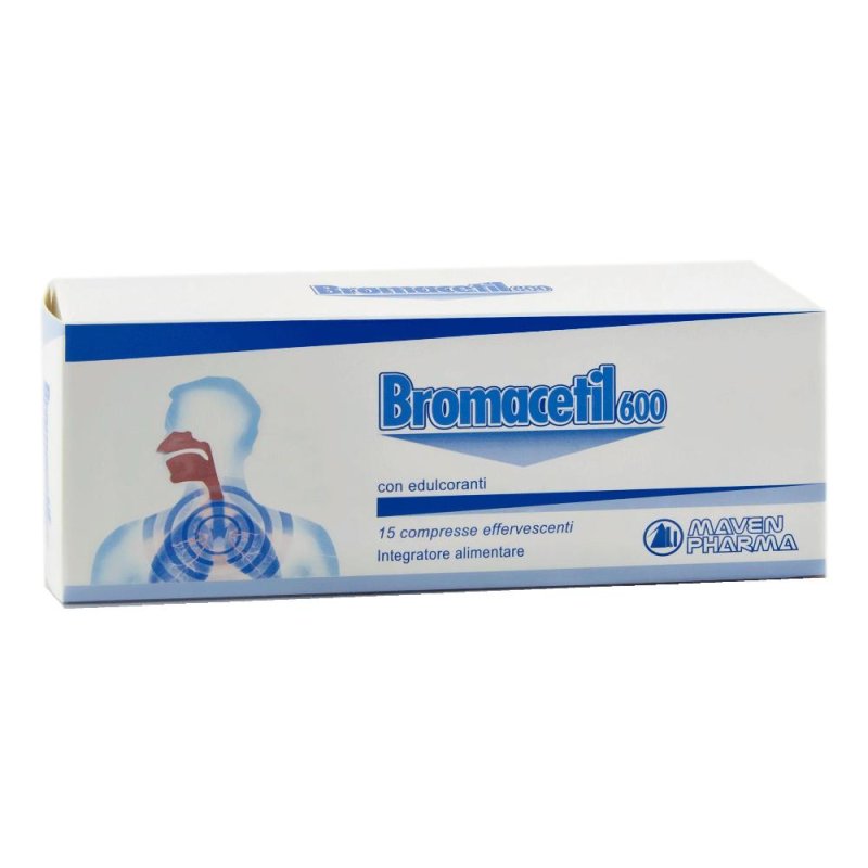 Maven Pharma Bromacetil 600 Integratore Alimentare 15 Compresse Effervescenti Maven Pharma Bromacetil 600 Integratore Alimentare 15 Compresse Effervescenti