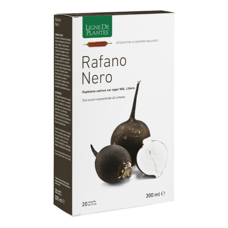 Rafano Nero Biologico 20 Ampolle da 15 ml Integratore Naturale Detox per Fegato e Digestione Rafano Nero Biologico 20 Ampolle da 15 ml Integratore Naturale Detox per Fegato e Digestione