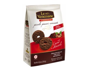Molino Di Ferro Le Veneziane - Biscotti Con Cacao E Nocciole Senza Glutine 250g