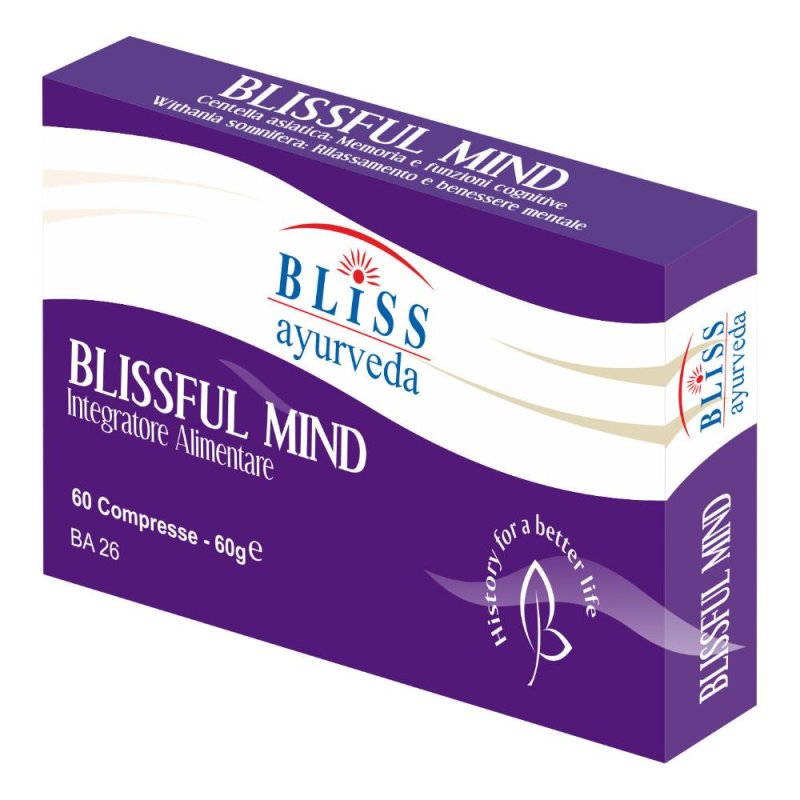 Blissful Mind Integratore Naturale per Umore Sereno e Benessere Mentale 60 Compresse