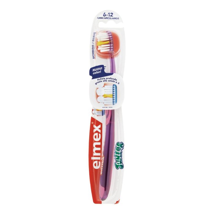 elmex Igiene Dentale Quotidiana Bimbi Spazzolino Delicato Junior 6-12 Anni elmex Igiene Dentale Quotidiana Bimbi Spazzolino Delicato Junior 6-12 Anni