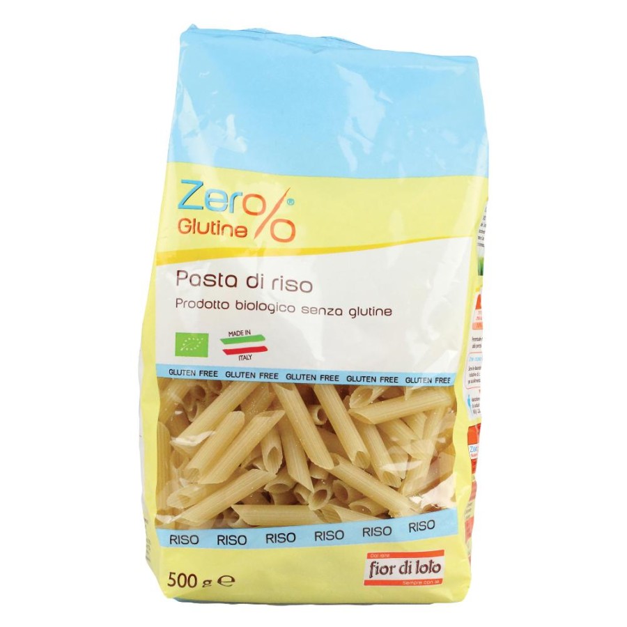 Fior di Loto Zer% Glutine Penne Pasta di Riso Bio 500 g