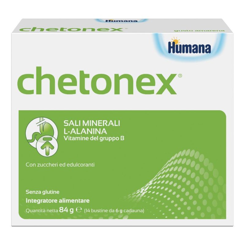 Humana Chetonex Integratore Alimentare 14 Bustine Da 6 g Humana Chetonex Integratore Alimentare 14 Bustine Da 6 g