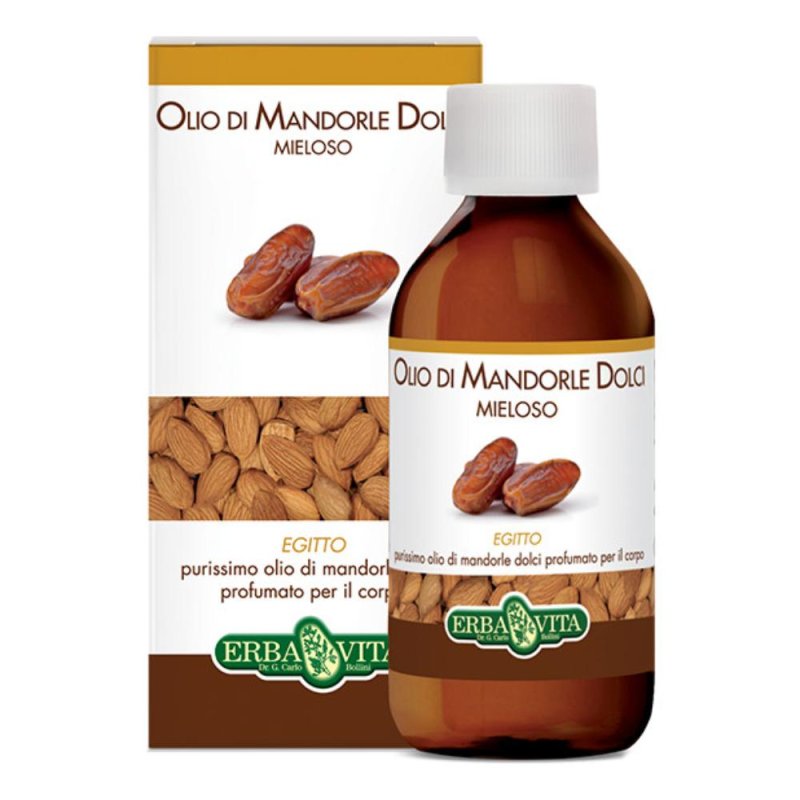 Erba Vita Linea Oli Alimentari Olio Di Mandorle Dolci Mieloso 250 ml Erba Vita Linea Oli Alimentari Olio Di Mandorle Dolci Mieloso 250 ml