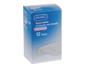 Alvita garza idofila sterile in tessuto non tessuto 18x40cm 12 pezzi