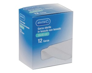 Alvita garza idofila sterile in tessuto non tessuto 36x40cm 12 pezzi