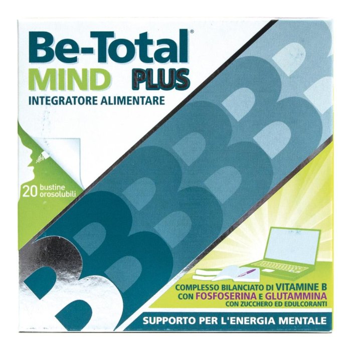 Be-total Mind Plus Integratore Alimentare Supporto Energia Mentale 20 Bustine Be-total Mind Plus Integratore Alimentare Supporto Energia Mentale 20 Bustine