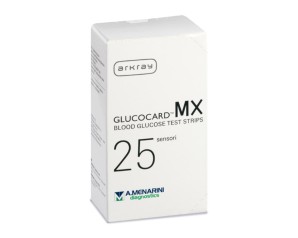 Menarini Diagnostics Glucocard MX 25 Strisce Reattive Glicemia