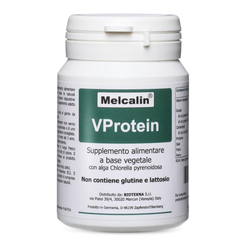 Melcalin VProtein - Supplemento Alimentare con Chlorella pyrenoidosa 250 compresse Melcalin VProtein - Supplemento Alimentare con Chlorella pyrenoidosa 250 compresse