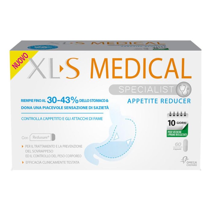 XLS Medical Controllo del Peso Appetite Reducer Integratore 60 Capsule XLS Medical Controllo del Peso Appetite Reducer Integratore 60 Capsule