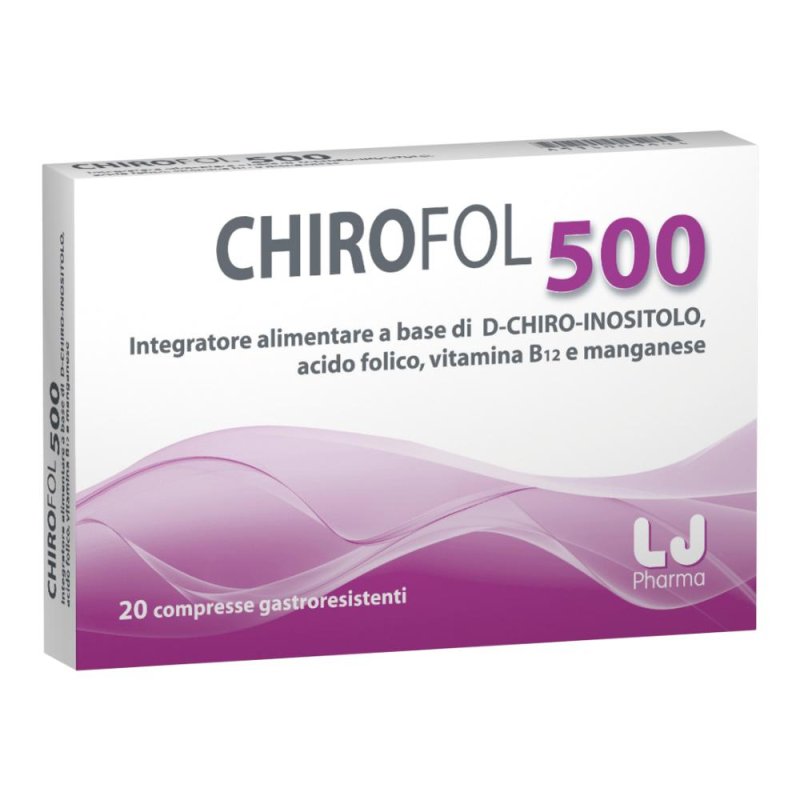LJ Pharma Chirofol 500 Integratore Alimentare 20 Compresse