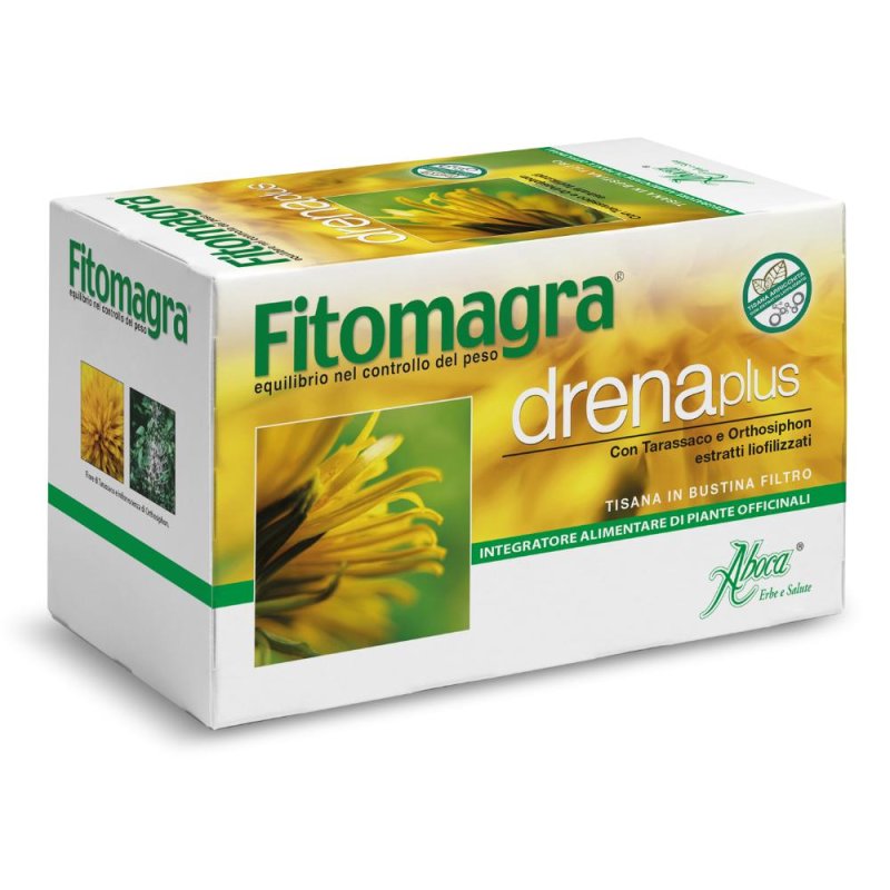 Aboca Fitomagra Drena Plus Tisana Integratore Alimentare 20 Filtri Aboca Fitomagra Drena Plus Tisana Integratore Alimentare 20 Filtri