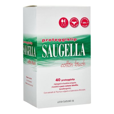 Saugella Cotton Touch 40 Proteggislip in Puro Cotone Ripiegati