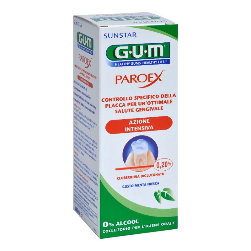 Gum Paroex Colluttorio Con Clorexidina 0.20% 300ml Gum Paroex Colluttorio Con Clorexidina 0.20% 300ml