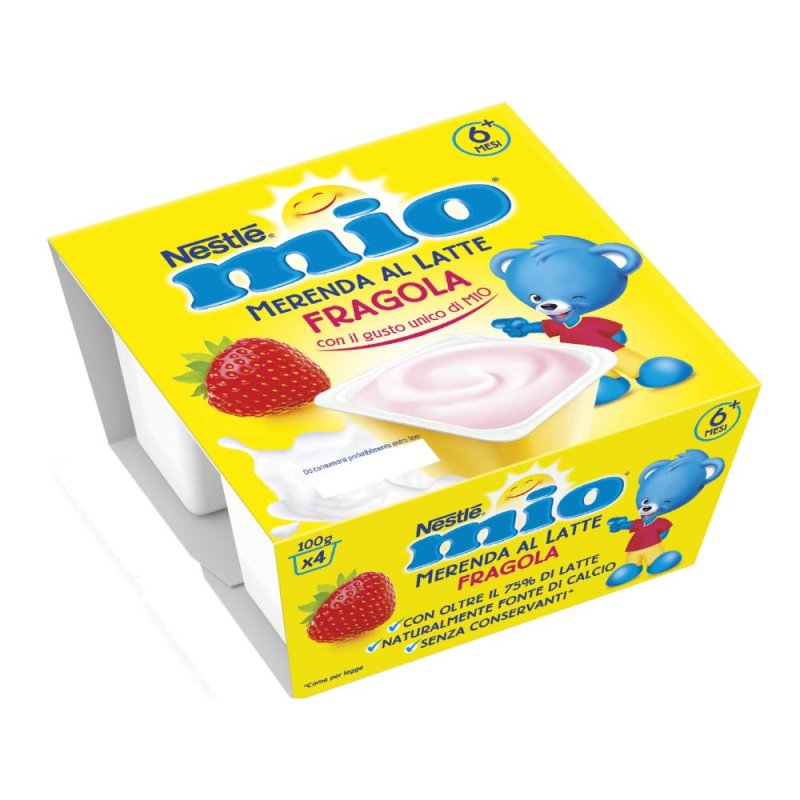 Nestle Fitness Mio Merenda Fragola 4 X 100 G