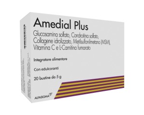 Amedial Plus Glucosamina Collagene Integratore Alimentare 20 Buste