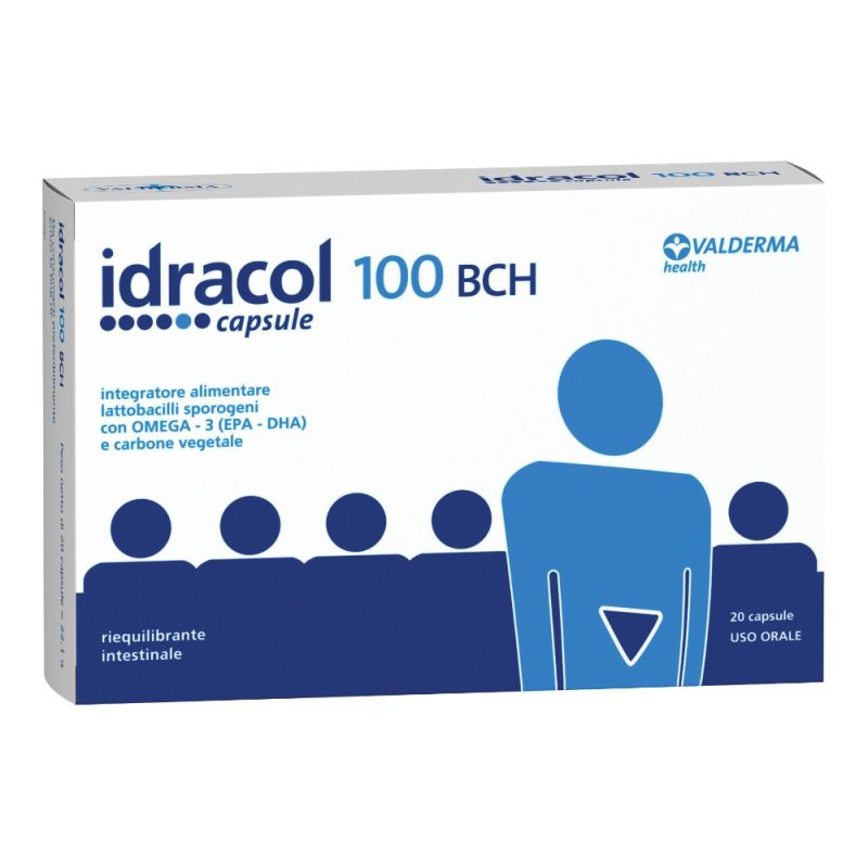 Valderma Idracol 100 BCH Integrazione Alimentare 20 Capsule Valderma Idracol 100 BCH Integrazione Alimentare 20 Capsule