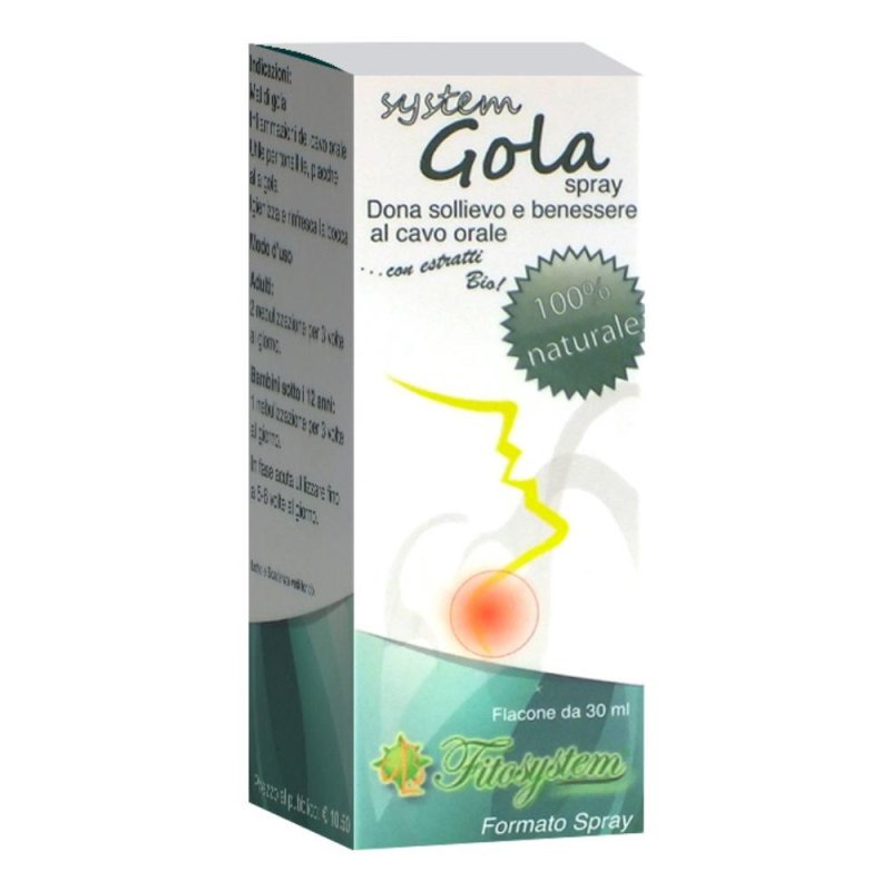 System Gola Gocce Orali 30 ml &ndash; Integratore per il Benessere della Gola e Sollievo dal Mal di Gola