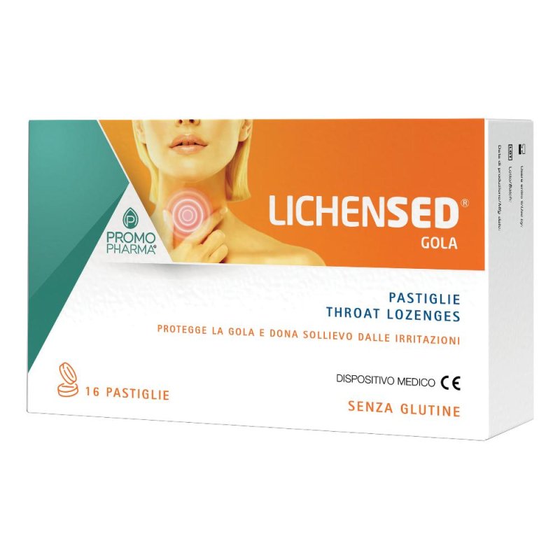 Lichensed Pastiglie Gola 20 Pastiglie &ndash; Sollievo Naturale per Gola Secca e Irritata