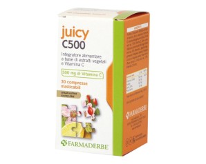 Farmaderbe Juicy C500 Integratore di Vitamina C 30 Compresse Masticabili