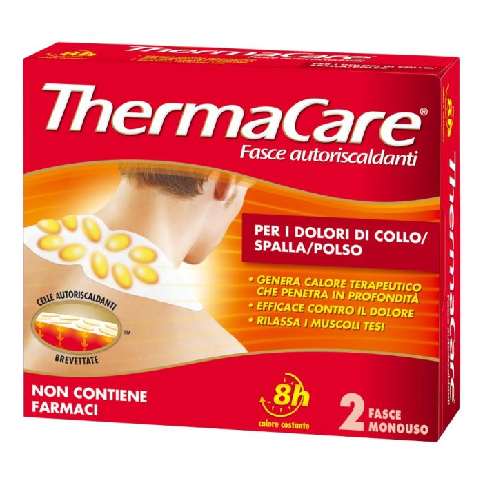 Thermacare 2 Fasce Autoriscaldanti Collo Spalla Polso
