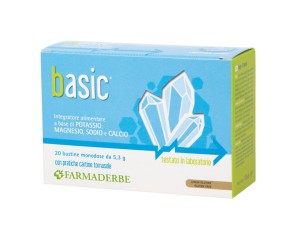 Farmaderbe Basic Integratore Potassio Magnesio Socio Calcio 20 Bustine