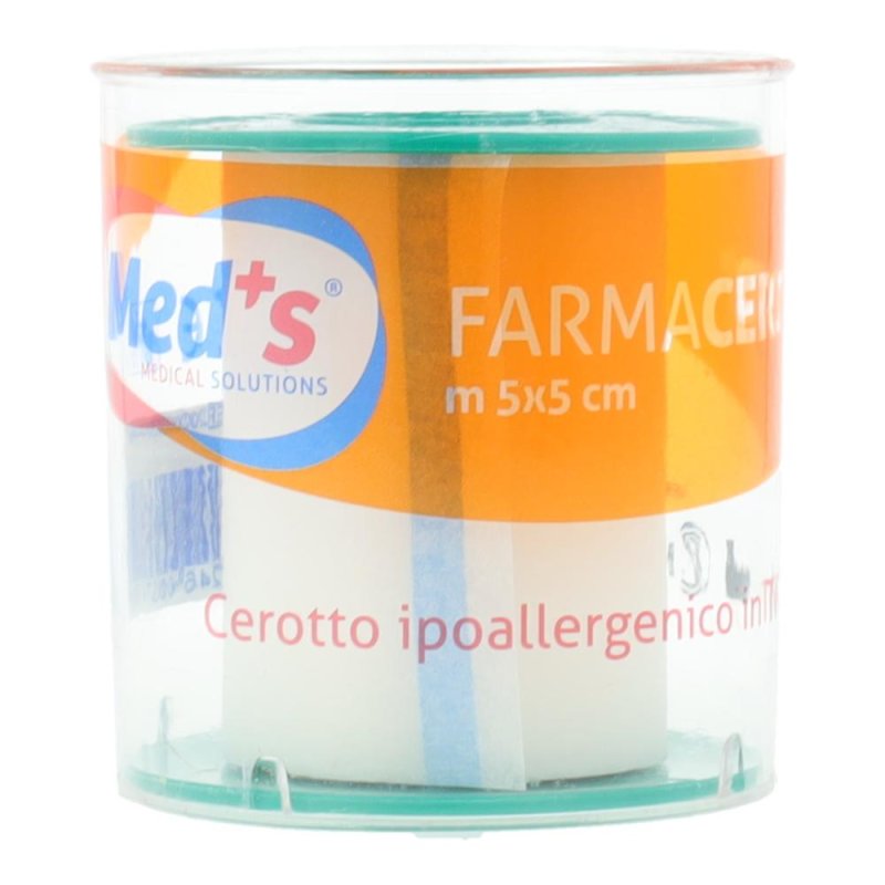Cerotto Meds TNT 5 m x 5 cm - nastro adesivo in tessuto non tessuto per fissaggio medicazioni