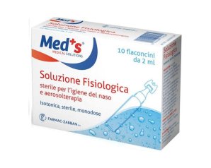 Med's Soluzione Fisiologica Sterile Astuccio 10 Flaconi da 2ml