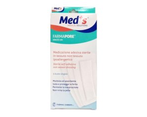 Farmac-zabban Meds Pore Medicazione Adesiva 10x23 Cm 3 Pezzi