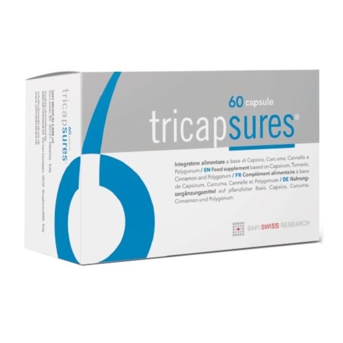 Safi Medical  Capelli Uomo Tricapsures Integratore Anti-Caduta 60 Capsule
