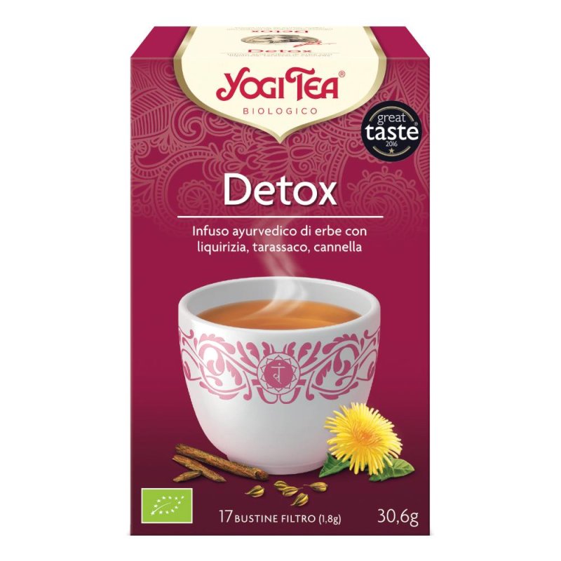 Yogi Tea Detox Bio Infuso Ayurvedico Di Erbe 17 Filtri Yogi Tea Detox Bio Infuso Ayurvedico Di Erbe 17 Filtri