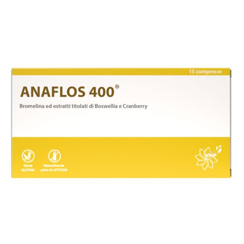 Anaflos 400 15 compresse - integratore per microcircolo e gambe pesanti Anaflos 400 15 compresse - integratore per microcircolo e gambe pesanti
