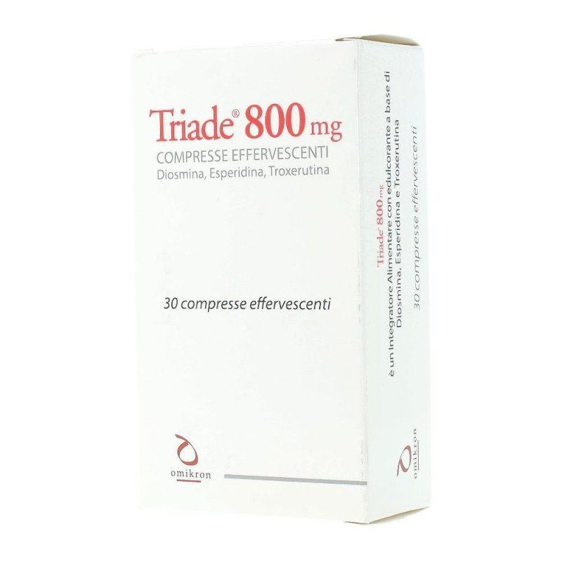 Omikron Circolazione Venosa Triade 800 Integratore 30 Compresse Effervesc Omikron Circolazione Venosa Triade 800 Integratore 30 Compresse Effervesc