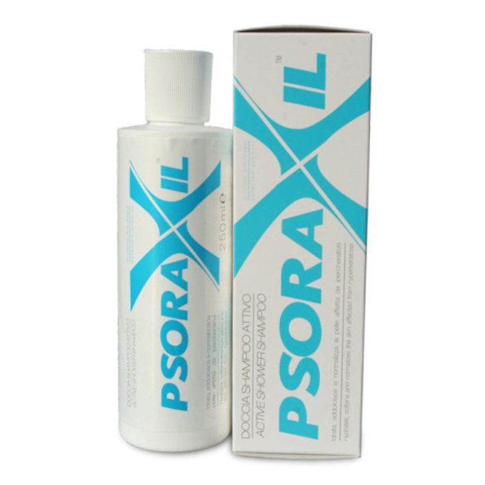 Psoraxil Active Doccia Shampoo delicato corpo e capelli per pelli secche e con psoriasi flacone 250 millilitri Psoraxil Active Doccia Shampoo delicato corpo e capelli per pelli secche e con psoriasi flacone 250 millilitri