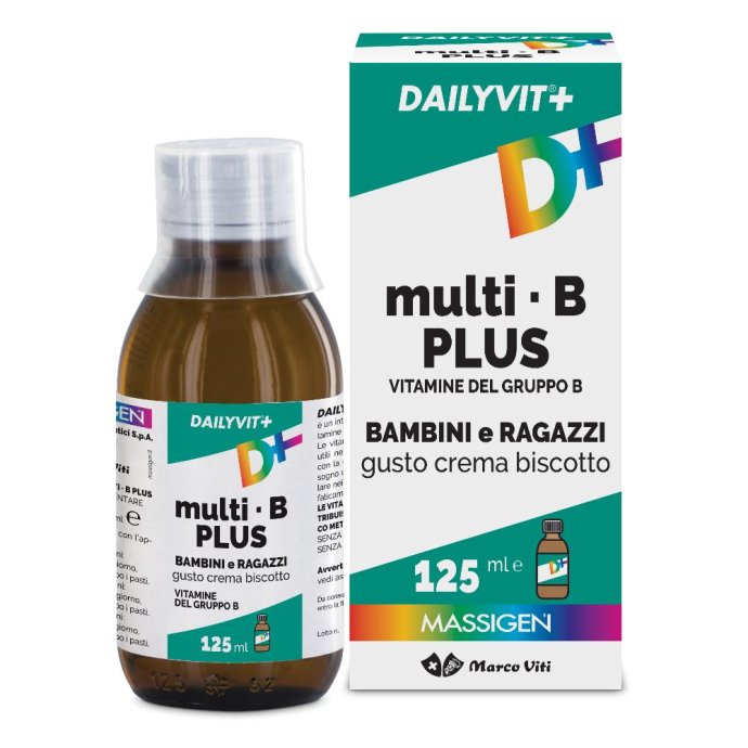 Dailyvit+ Multi B Integratore Vitamine Minerali Sciroppo 125 ml Dailyvit+ Multi B Integratore Vitamine Minerali Sciroppo 125 ml