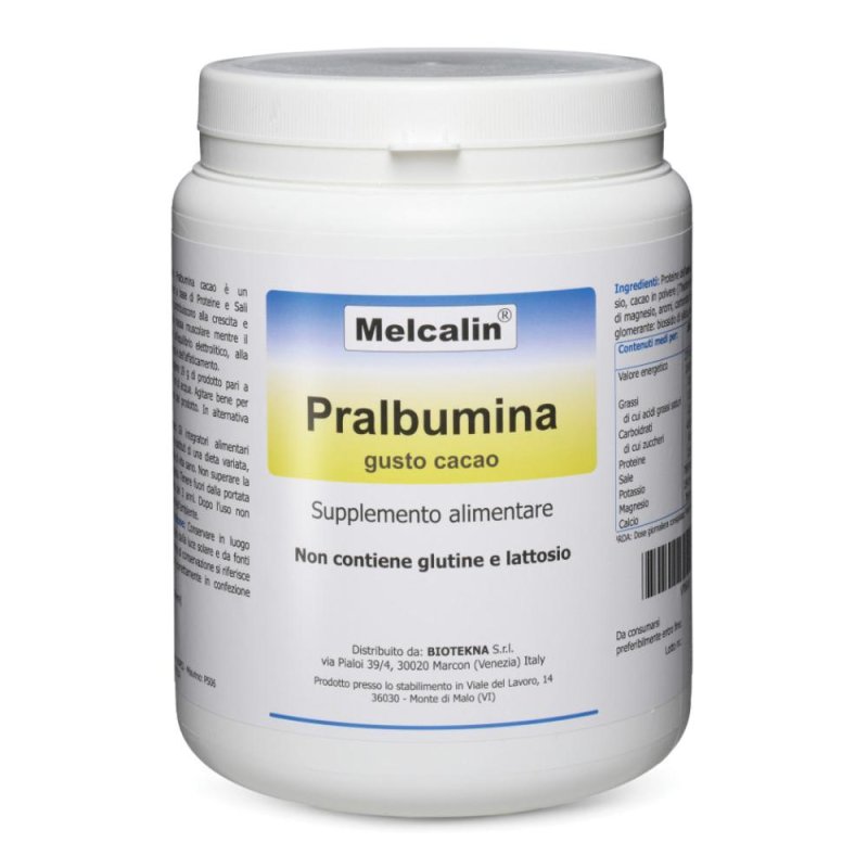 Biotekna Melcalin Pralbumina Cacao 532g Biotekna Melcalin Pralbumina Cacao 532g