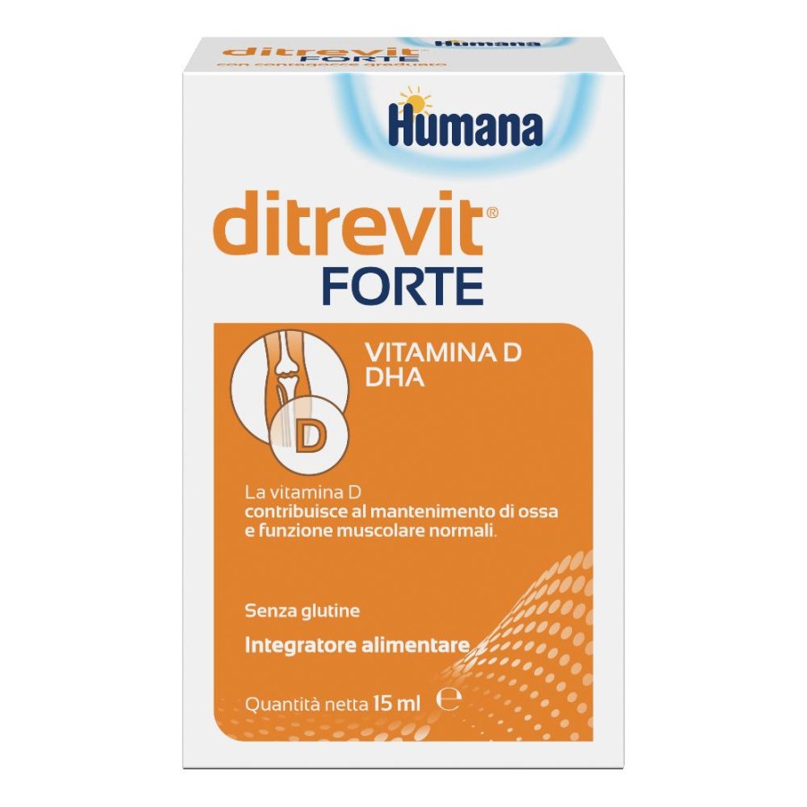 Humana Ditrevit Forte Integratore Alimentare Gocce 15ml