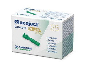 A.Menarini Glucoject Lancets Plus G33 25P