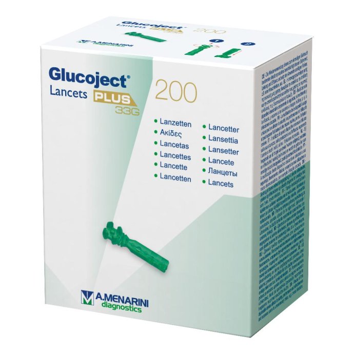 A.menarini Lancette Pungidito Glucojet Plus Gauge 33 200 Pezzi A.menarini Lancette Pungidito Glucojet Plus Gauge 33 200 Pezzi