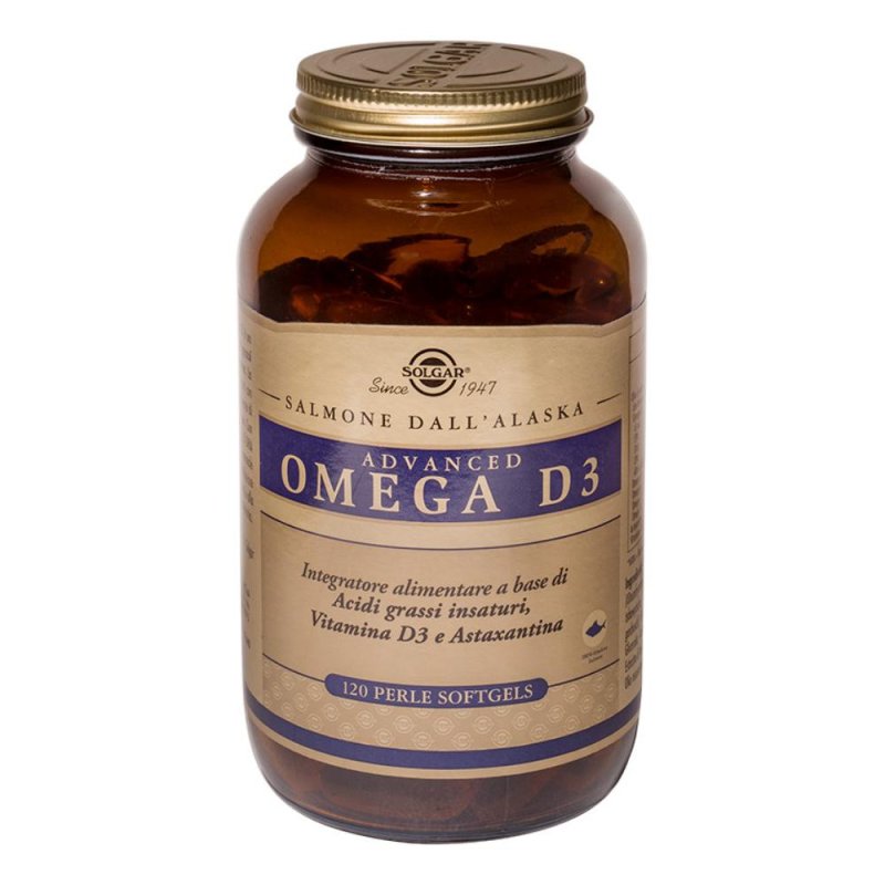 Solgar  Advanced Omega D3 Integratore 120 Perle