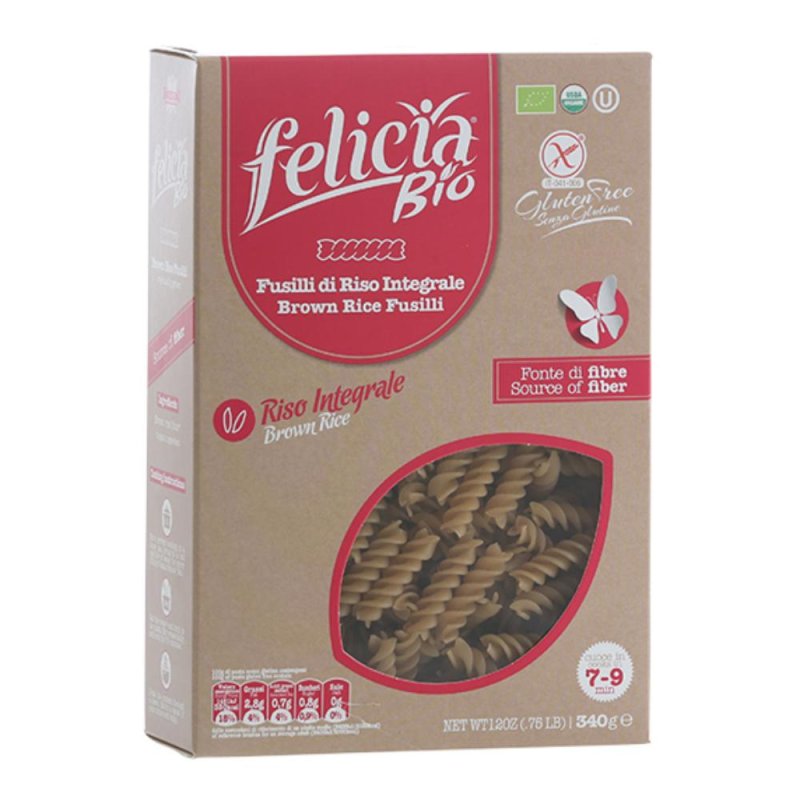 Andriani Felicia Bio Riso Integrale Fusilli 340 G Andriani Felicia Bio Riso Integrale Fusilli 340 G