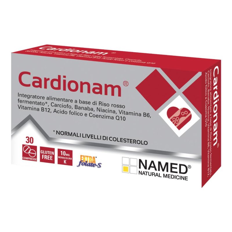 Named Cardionam Integratore Alimentare Colesterolo 30 Compresse Named Cardionam Integratore Alimentare Colesterolo 30 Compresse