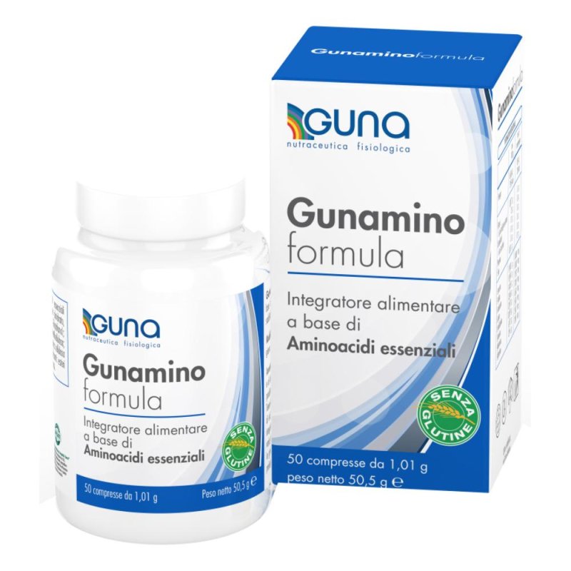 Gunamino Formula Integratore di aminoacidi essenziali 150 Compresse Gunamino Formula Integratore di aminoacidi essenziali 150 Compresse