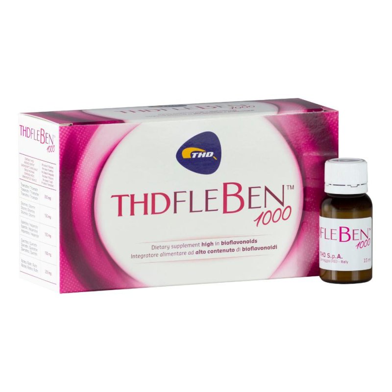 Thd Fleben 1000 Integratore Alimentare 10 Flaconi da 15 ml Thd Fleben 1000 Integratore Alimentare 10 Flaconi da 15 ml